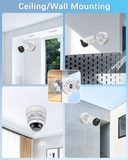 【Compatible Almost All Cameras Type】 Universial Camera Junction Box Metal Universal Bullet Security Camera Junction Box Mount Bracket, Metal Indoor/Outdoor Camera Junction Box