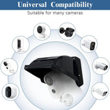Universal Security Camera Covers Shield Sun Rain, Waterproof Protective Roof for Bullet, Dome Cameras, ABS Plastic Shade Cover (Black)