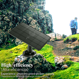 Solar Panel for Wireless Camera Go/Argus Eco/Argus 2/Argus Pro, 3.6W Solar Panel Micro USB Port Cable (1 Waterproof Connector Included)