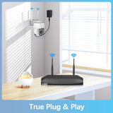 Extend Camera for Outdoor Wireless Security Camera System Indoor PTZ Security Cameras Waterproof Home Video Surveillance