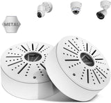 【Compatible Almost All Cameras Type】 Universial Camera Junction Box Metal Universal Bullet Security Camera Junction Box Mount Bracket, Metal Indoor/Outdoor Camera Junction Box