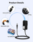 12V 1A Power Supply Adapter for IP/CCTV Security Camera, Output DC 12V 1000mA, Input AC 100V-240V, 50/60Hz, US Plug,10ft AC to DC Power Cord (Black)