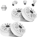 【Compatible Almost All Cameras Type】 Universial Camera Junction Box Metal Universal Bullet Security Camera Junction Box Mount Bracket, Metal Indoor/Outdoor Camera Junction Box