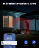 4K 8MP PoE PTZ Security Camera System, Wired Outdoor Indoor Surveillance, 2-Way Audio, Auto Tracking, Motion Detection, No Monthly Fee (Enjoy $10 Off Instantly)