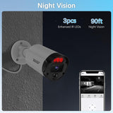 4K PoE Security Camera System, 16CH NVR with 12 Cameras, PIR Motion Detection & Email Alert, 130° Wide Angle, 2-Way Audio, IP66 Waterproof, Wired Home & Business Surveillance, No Monthly Fee (Enjoy $20 Off Instantly)