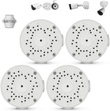 【Only Compatible with Bullet Cameras】 Universal Bullet Security Camera Mount Bracket Hide Cable, Metal Electric Enclosure, Waterproof Outdoor Camera Cover, Base Junction Box for CCTV Cams