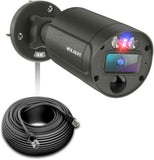 4K PoE Add-On Security Camera, 8MP Flashing LED Alert, 2-Way Audio, 130° Wide Angle, 90ft Night Vision, IP66 Waterproof, Wired Outdoor Surveillance Camera, No Monthly Fee