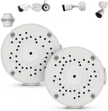 【Only Compatible with Bullet Cameras】 Universal Bullet Security Camera Mount Bracket Hide Cable, Metal Electric Enclosure, Waterproof Outdoor Camera Cover, Base Junction Box for CCTV Cams