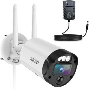 Outdoor Wireless Security Camera System with 2-Way Audio, 5MP & 90ft Night Vision