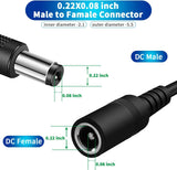Power Extension Cable 33ft,DC 12V Plug Power Adapter Extension Cable for CCTV Security Camera,IP Camera,NVR