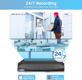 Outdoor Wireless Security Camera System with 2-Way Audio, 5MP & 90ft Night Vision