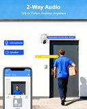 4K 8MP PoE PTZ Security Camera System, Wired Outdoor Indoor Surveillance, 2-Way Audio, Auto Tracking, Motion Detection, No Monthly Fee (Enjoy $10 Off Instantly)
