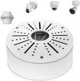 【Compatible Almost All Cameras Type】 Universial Camera Junction Box Metal Universal Bullet Security Camera Junction Box Mount Bracket, Metal Indoor/Outdoor Camera Junction Box