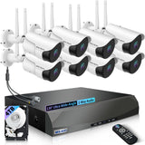 WEILAILIFE Wireless Security Camera System 8-Camera 5MP 1944P, 2-Way Audio, 90ft Night Vision, Dual Antenna (Enjoy $20 Off Instantly)
