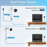4K Security Camera System with Monitor, 8CH NVR with 4 Cameras & 16" Large Display, 130° Wide Angle, 2-Way Audio, PoE Wired Home Surveillance, Plug & Play, No Monthly Fee (Enjoy $10 Off Instantly)