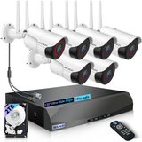 WEILAILIFE Wireless Security Camera System 6-Camera 3MP, 2-Way Audio, 90ft Night Vision, Dual Antenna (Enjoy $20 Off Instantly)