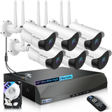 WEILAILIFE Wireless Security Camera System 6-Camera 5MP 1944P, 2-Way Audio, 90ft Night Vision, Dual Antenna (Enjoy $20 Off Instantly)