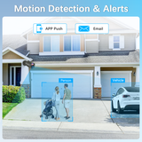 4K PoE Security Camera System, 8CH NVR with 4 Cameras, Flashing LED Alert, 130° Wide Angle, 2-Way Audio, Wired Home Surveillance, No Monthly Fee (Enjoy $10 Off Instantly)