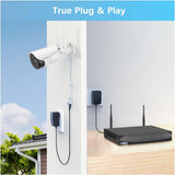【2-Way Audio ＆ 5MP High Definition】 Outdoor/Home Wireless Extended Security Camera, Bullet Exterior Surveillance, IP66 Waterproof