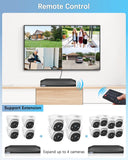 4K POE Wired Dome Security Camera System – 6 Outdoor Indoor IP Cameras, 130° Wide Angle, 2-Way Audio, PIR Detection, No Monthly Fee (Enjoy $20 Off Instantly)