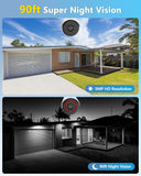 Wireless 3MP Outdoor Security Camera with 2-Way Audio, IP66 Waterproof & 90ft Night Vision