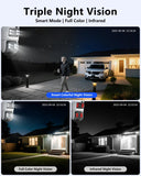 4MP PTZ Wireless Outdoor Security Camera System with 2-Way Audio,Dual-lens security camera system,2-cam
