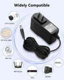 12V 1A Power Supply Adapter for IP/CCTV Security Camera, Output DC 12V 1000mA, Input AC 100V-240V, 50/60Hz, US Plug,10ft AC to DC Power Cord (Black)