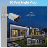 【90ft Super Night Vision】 Wired Security Camera System, Home Video Security Cameras Systems, POE DVR Surveillance Kits(Enjoy $10 Off Instantly)