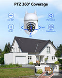 WEILAILIFE 【Auto Tracking & 2-Way Audio】 3MP Security Cameras Wireless Outdoor, PTZ WiFi Video Surveillance Cameras for Home Security