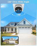 WEILAILIFE 【4K Ultra HD & 2-Way Audio】 Extend Wired Dome Security Camera, Home Video Surveillance Camera, Outdoor/Indoor POE IP Cameras