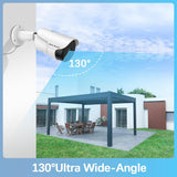 4K 8.0MP PoE Extend Security Camera Outdoor, Wired Surveillance IP Camera, Waterproof Cam, Night Vision, Motion Detection for Home Video NVR System