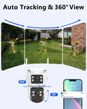 Wireless Outdoor Extend PTZ Security Camera, 4MP, 2-Way Audio (1 Pack)