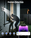 WEILAILIFE 【Dual Lens Linkage】 5MP Outdoor Wireless Security Camera, PTZ WiFi Video Surveillance Cameras for Home Security