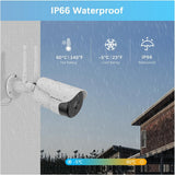 Wireless 3MP Outdoor Security Camera with 2-Way Audio, IP66 Waterproof & 90ft Night Vision