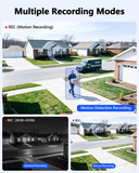 WEILAILIFE 【Flashing LEDs Visual Alert】 5.0Magapixel Extend Wired Security Camera, Home Video Surveillance Camera, CCTV Bullet Cameras for Home & Outdoor Use