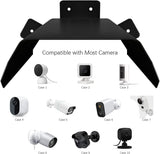 Universal Security Camera Sun Rain Cover Shield, Outdoor Waterproof Protective Roof Shade Covers for Dome, Bullet Cameras(Black Aluminium)