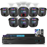 【122° Wide-Angle】 Outdoor Wired Security Camera System, Home Video Surveillance Systems, CCTV Cameras for Home, DVR Surveillance Kits(Enjoy $20 Off Instantly)