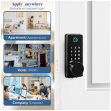 Smart Door Lock, Keyless Entry Bluetooth Door Locks, Finger Print Auto-Lock，Front Door Smart Lock Works with APP Control, Digital Password