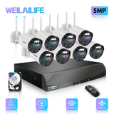 【130° Ultra Wide Angle】Outdoor Wireless Security Camera System, Home Video Surveillance Systems，Wireless Cameras for Home Security,
