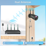 【Flashing LEDs Visual Alert】 Outdoor Wireless Security Camera System, Wireless Cameras for Home Security, WiFi Video Surveillance, NVR Surveillance Camera System(Enjoy $20 Off Instantly)