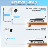 【130° Ultra Wide-Angle & 2-Way Audio】 Outdoor Wired Security Camera System, Wired Home Security Camera System, Home Video Surveillance System(Enjoy $20 Off Instantly)