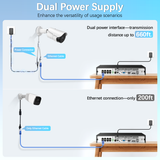 【2-Way Audio】 Outdoor Wired Security Camera System Home Video Security Cameras Systems POE Security Surveillance DVR Kits(Enjoy $20 Off Instantly)